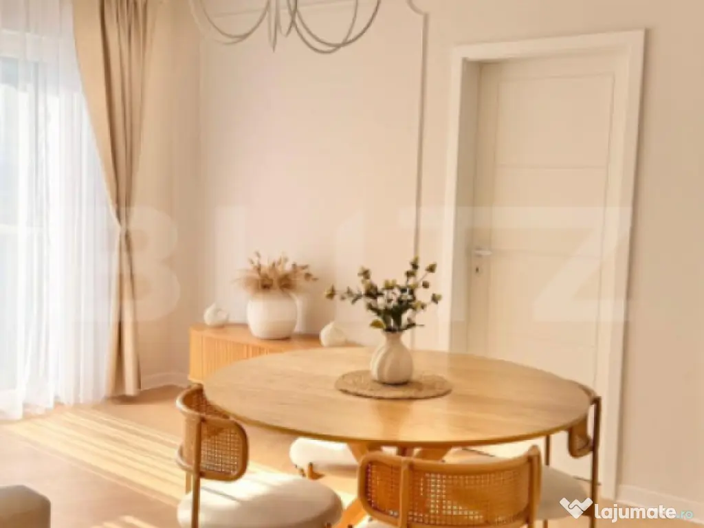 Apartament nou, semidecomandat, 3 camere, parcare subterana, 