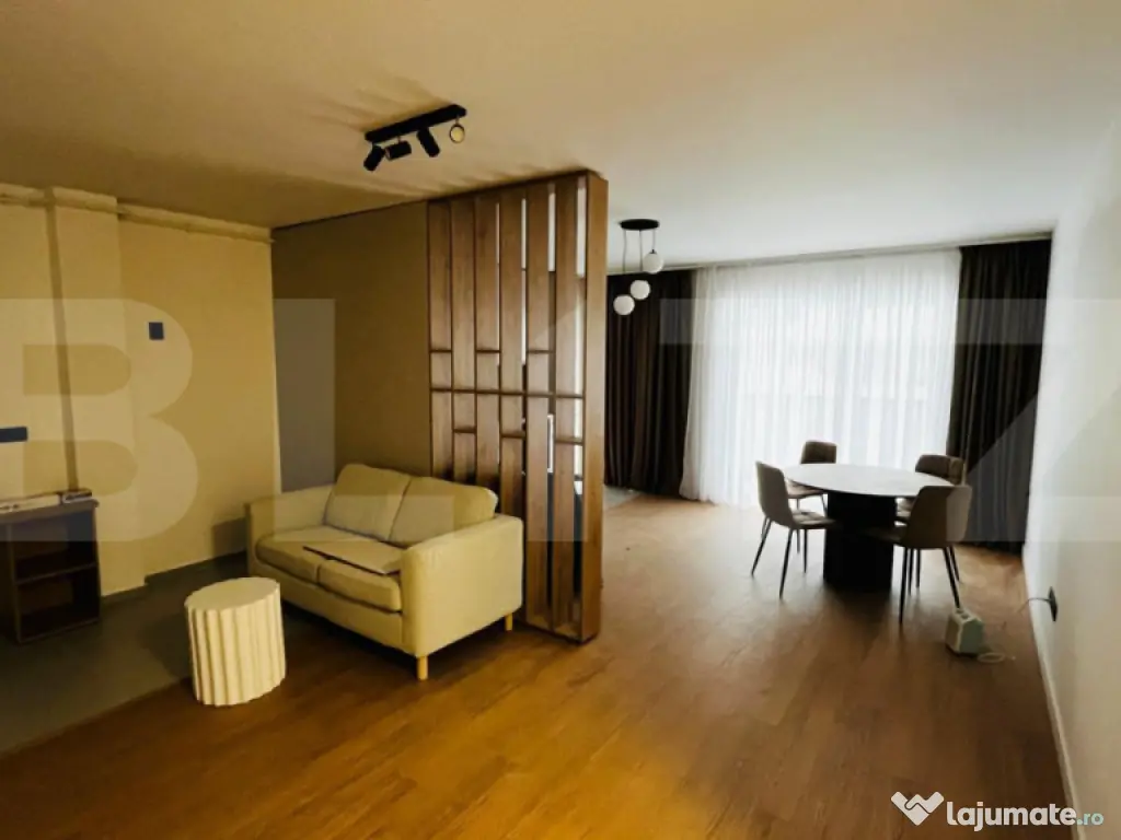 Apartament modern cu 2 camere, complet mobilat, 56 mp, parca