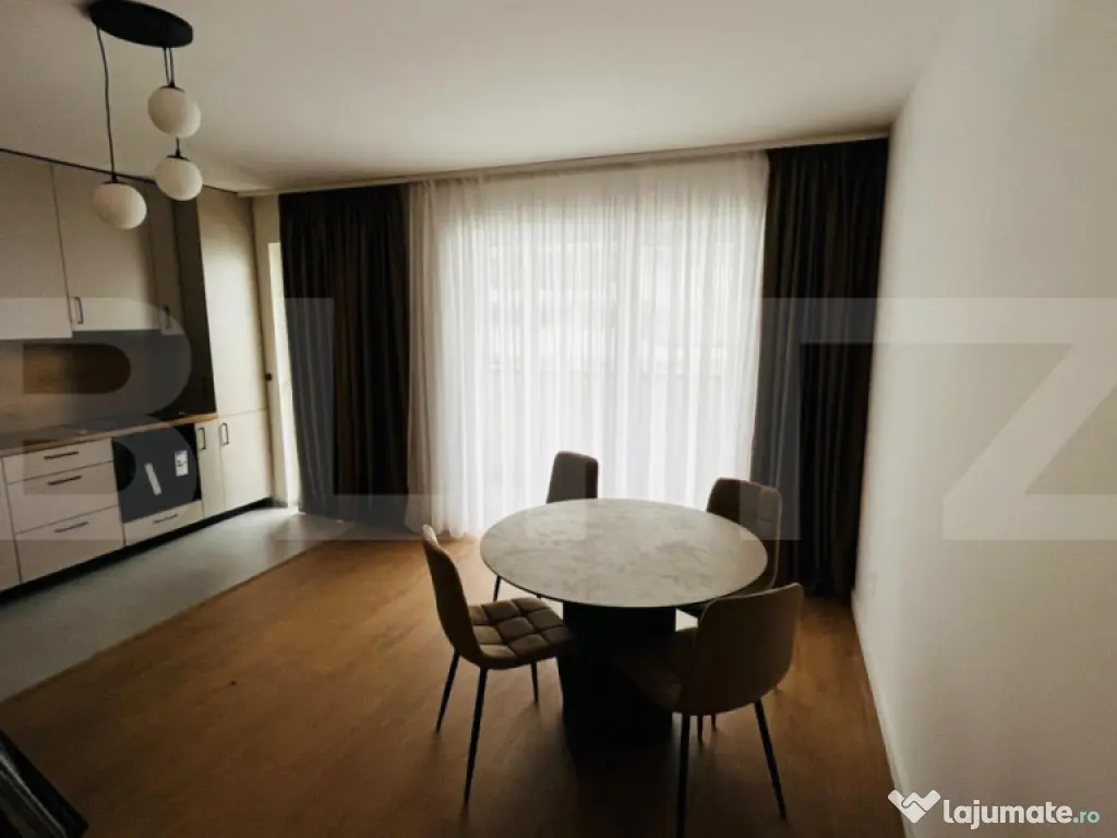 Apartament modern cu 2 camere, complet mobilat, 56 mp, parca
