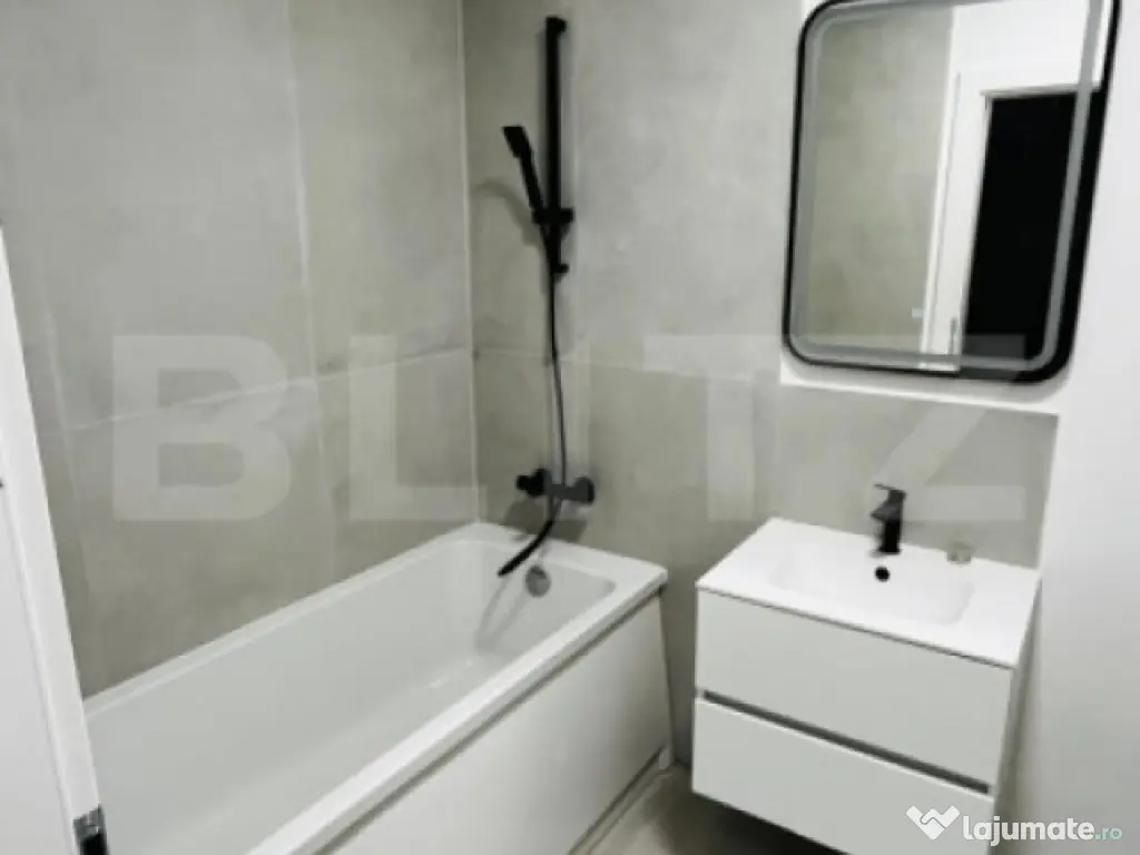 Apartament modern cu 2 camere, complet mobilat, 56 mp, parca