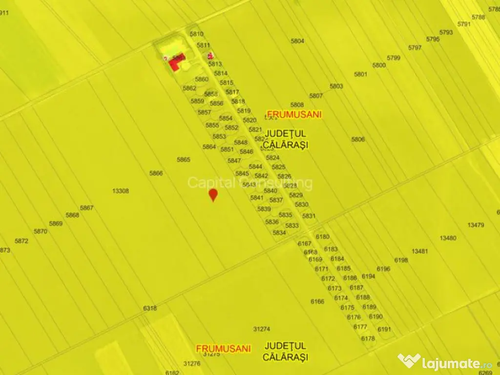 Frumusani-Pasarea '70 loturi cu drum într-o zona in dezvolt