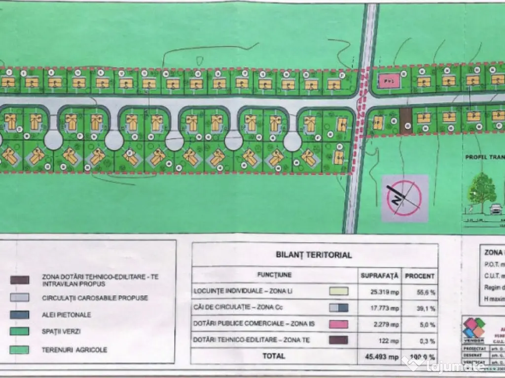 Frumusani-Pasarea '70 loturi cu drum într-o zona in dezvolt