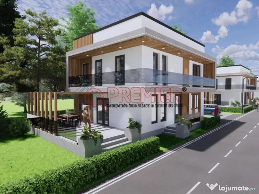 Ansamblu Vile Premium - Finisaje La Alegere - Curte