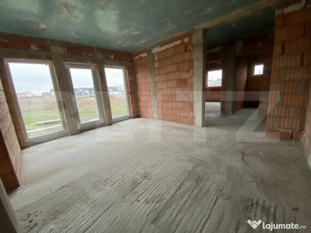 Duplex 3 camere, 70 mp utili, teren 284 mp, Mosnita Noua-Urs 