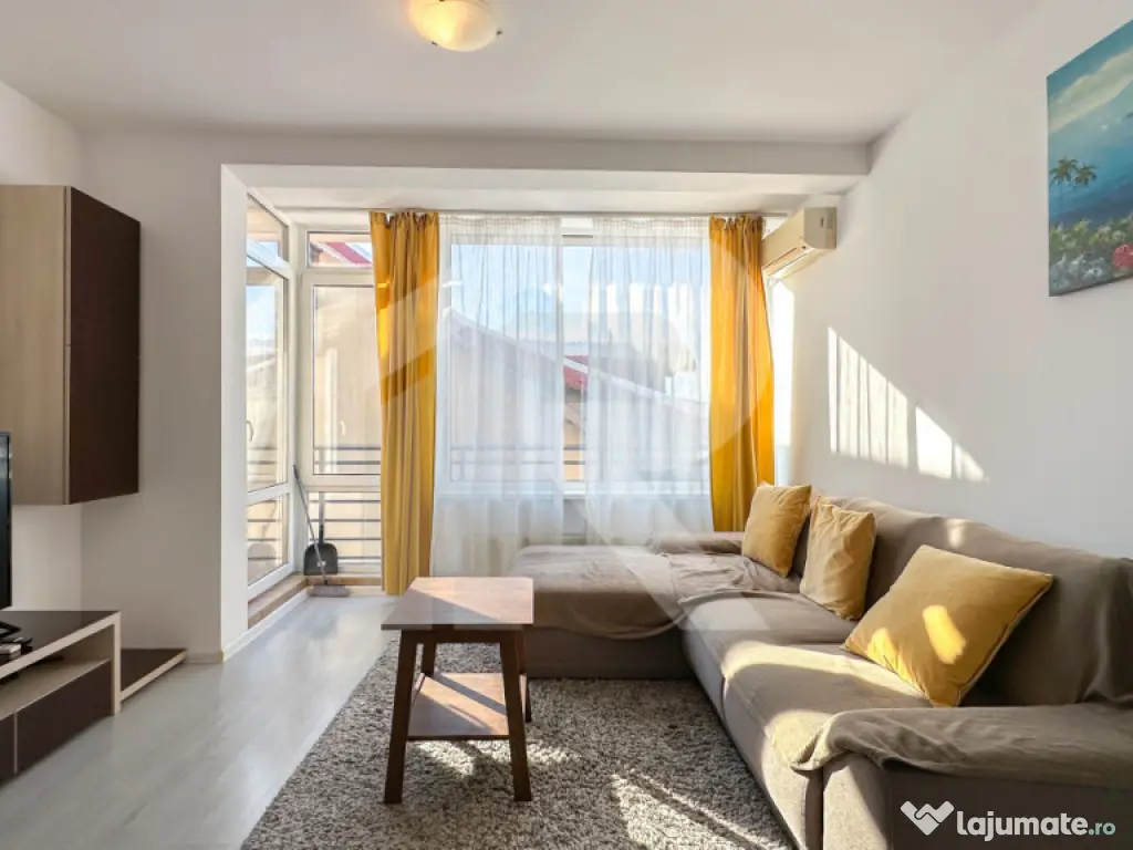 Brancoveanu, ap cu 2 camere de inchiriat, centrala proprie, 