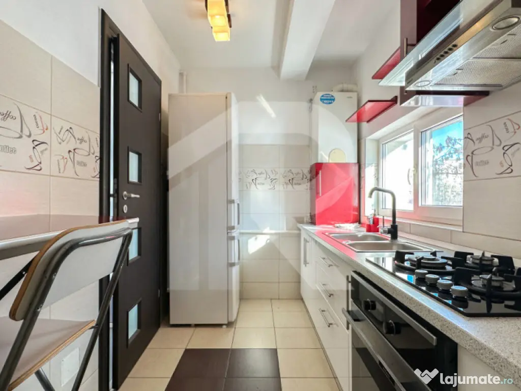 Brancoveanu, ap cu 2 camere de inchiriat, centrala proprie, 