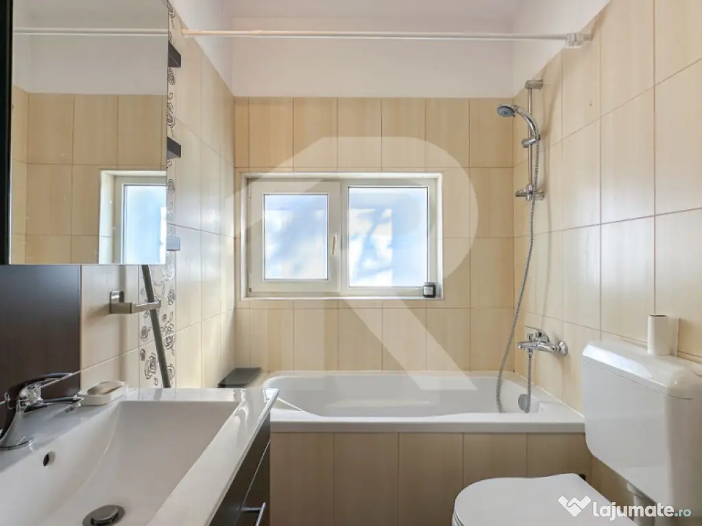 Brancoveanu, ap cu 2 camere de inchiriat, centrala proprie, 