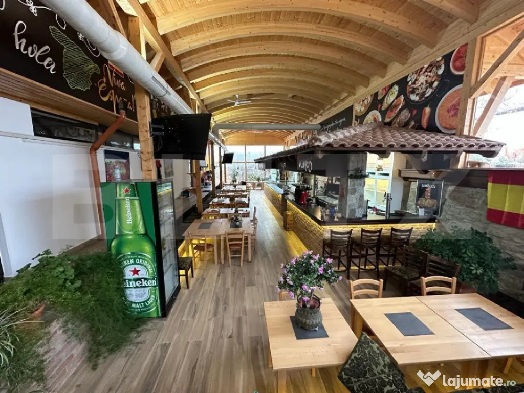 Restaurant de inchiriat 176mp utili, 230mp terasa si 8000mp 