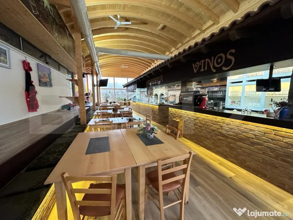 Restaurant de inchiriat 176mp utili, 230mp terasa si 8000mp 