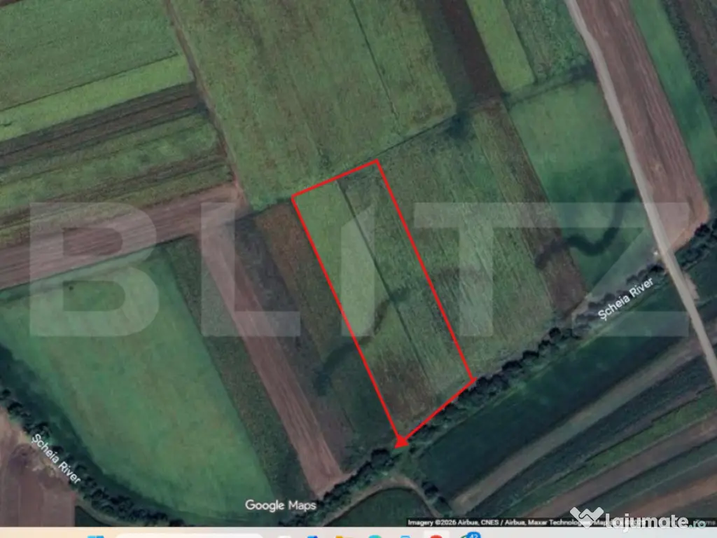 Teren extravilan 9.800 mp | 54 ml deschidere | Șcheia 