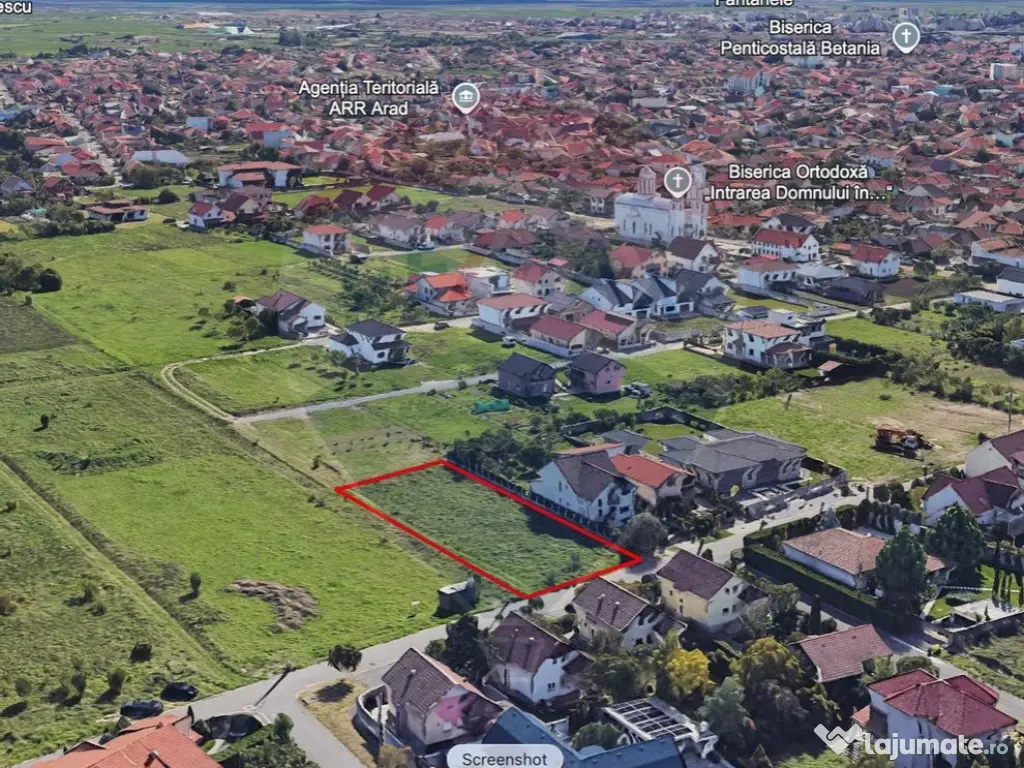 Teren 1504 m², F.S 25 ml - zona Gradiste 