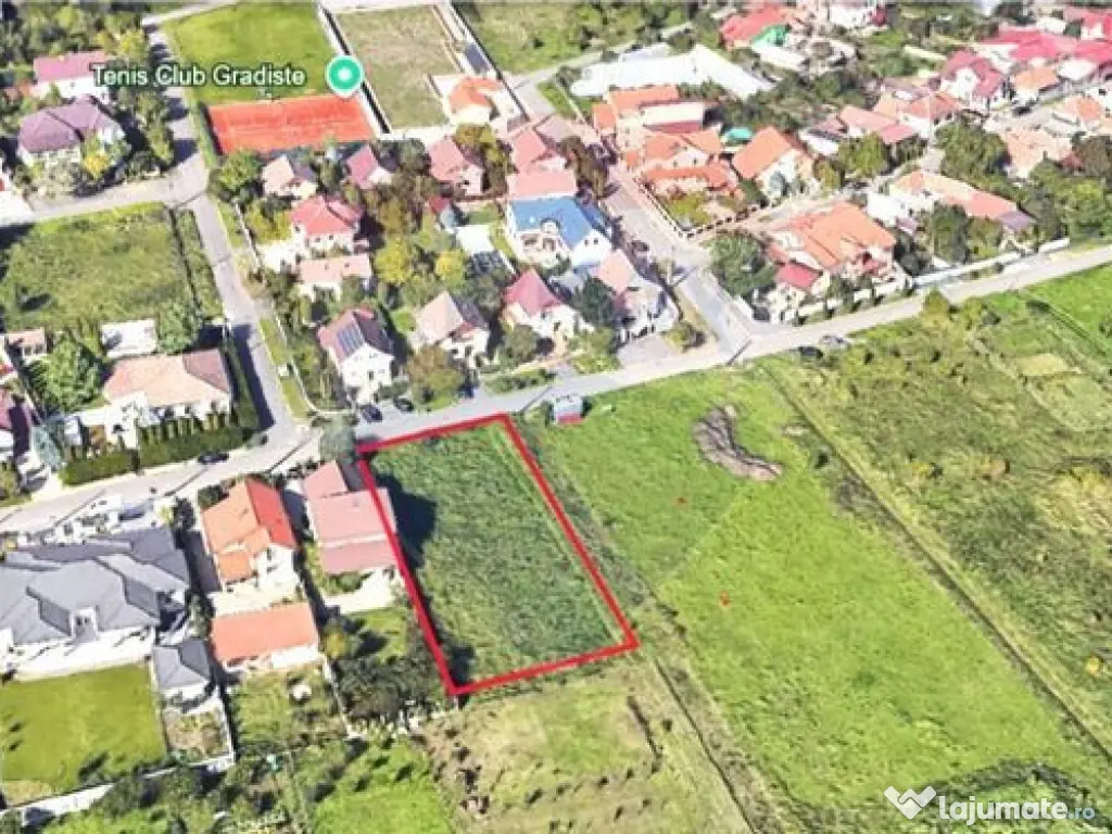 Teren 1504 m², F.S 25 ml - zona Gradiste 