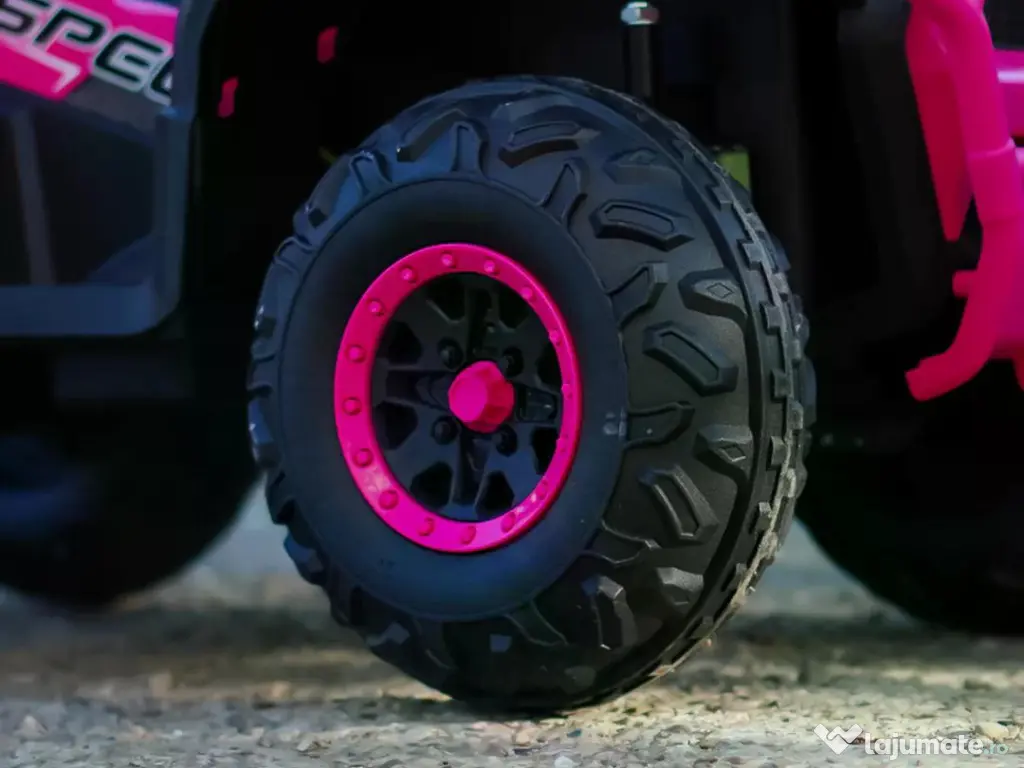 ATV electric pt. copii Mini DESERT, 4x 30W 12V, cu telecomanda  Pink 