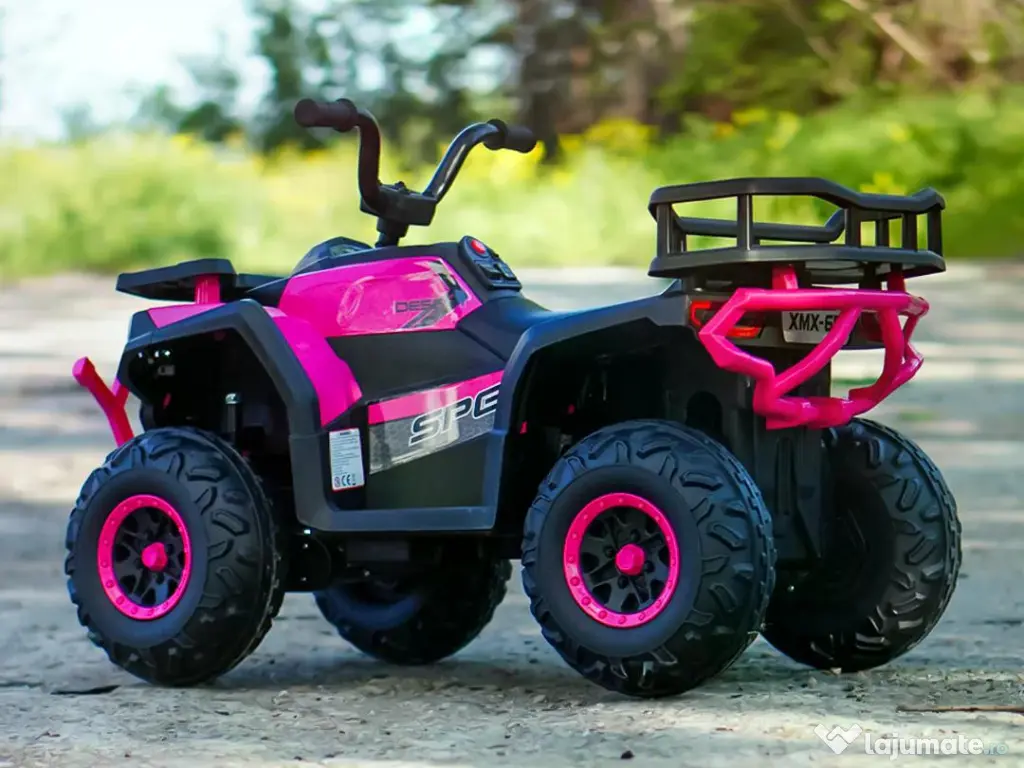 ATV electric pt. copii Mini DESERT, 4x 30W 12V, cu telecomanda  Pink 