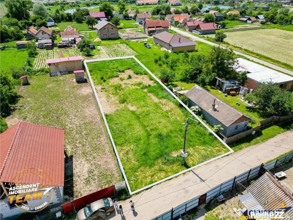 Oportunitate pe 1.100 mp intravilan, pregatit,Ozun,10 min de