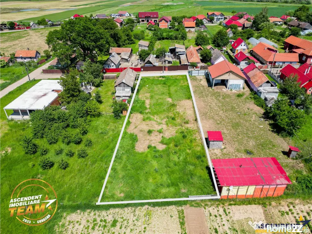 Oportunitate pe 1.100 mp intravilan, pregatit,Ozun,10 min de 