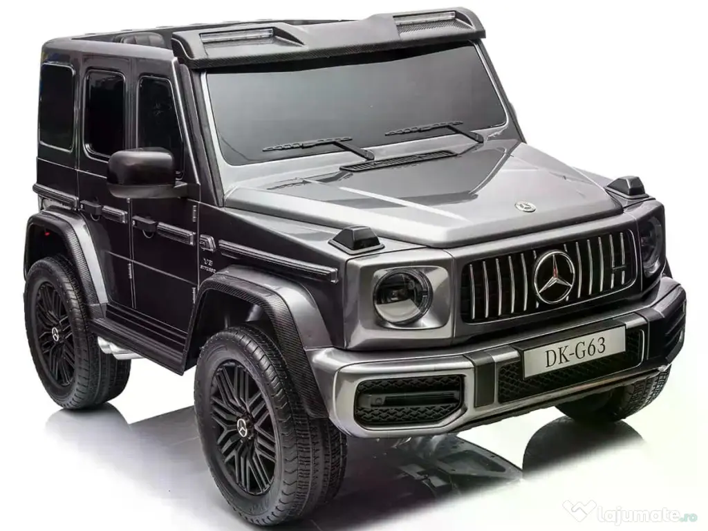 Masinuta electrica pt. 2 copii Mercedes G63, 4x 200W, 24V-14Ah Grey