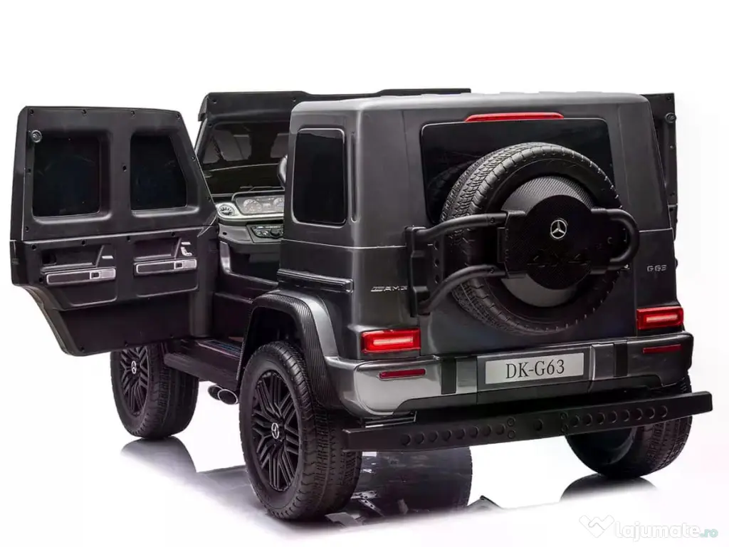 Masinuta electrica pt. 2 copii Mercedes G63, 4x 200W, 24V-14Ah Grey