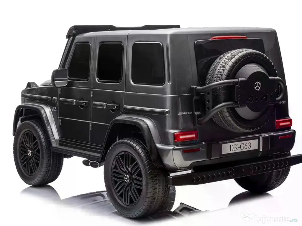 Masinuta electrica pt. 2 copii Mercedes G63, 4x 200W, 24V-14Ah Grey
