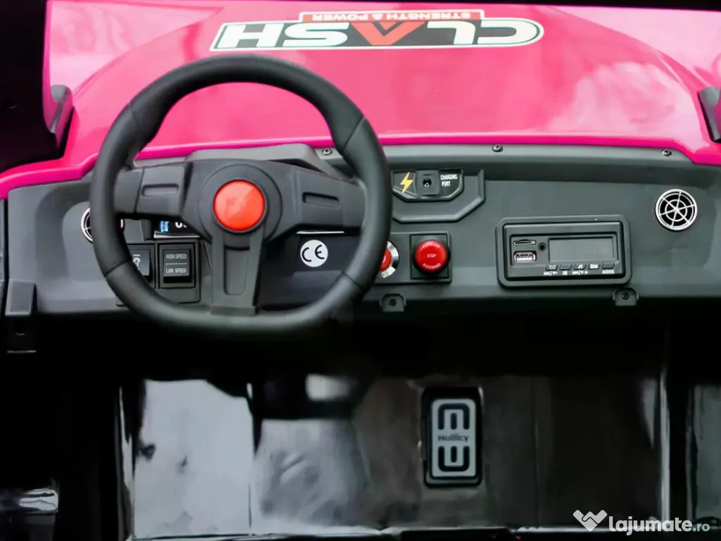 UTV electric pentru 4 copii, Kinderauto BJX1928 24V 14Ah , 500W Pink 