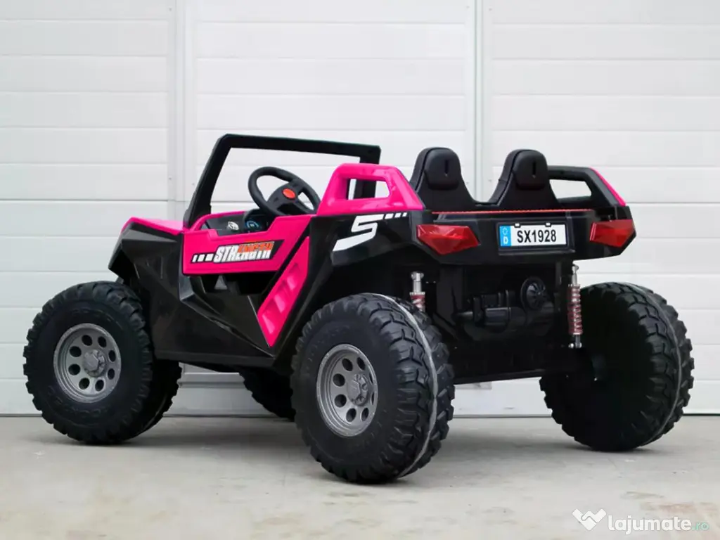 UTV electric pentru 4 copii, Kinderauto BJX1928 24V 14Ah , 500W Pink 