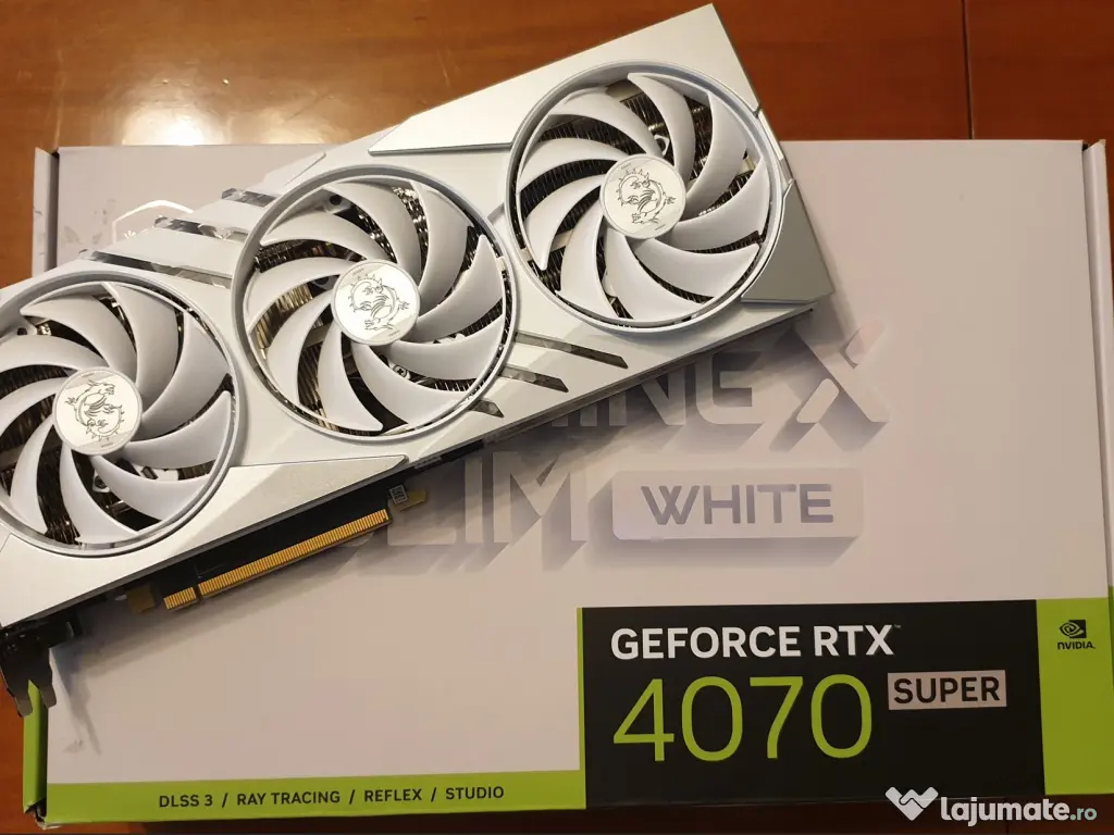 Nvidia GeForce 4070 Super - MSI GamingX Slim White - 12GB GDDR6X 