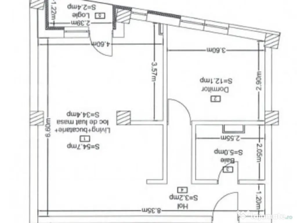 Apartament 2 camere, 55mp, bloc nou, zona Corneliu Coposu 