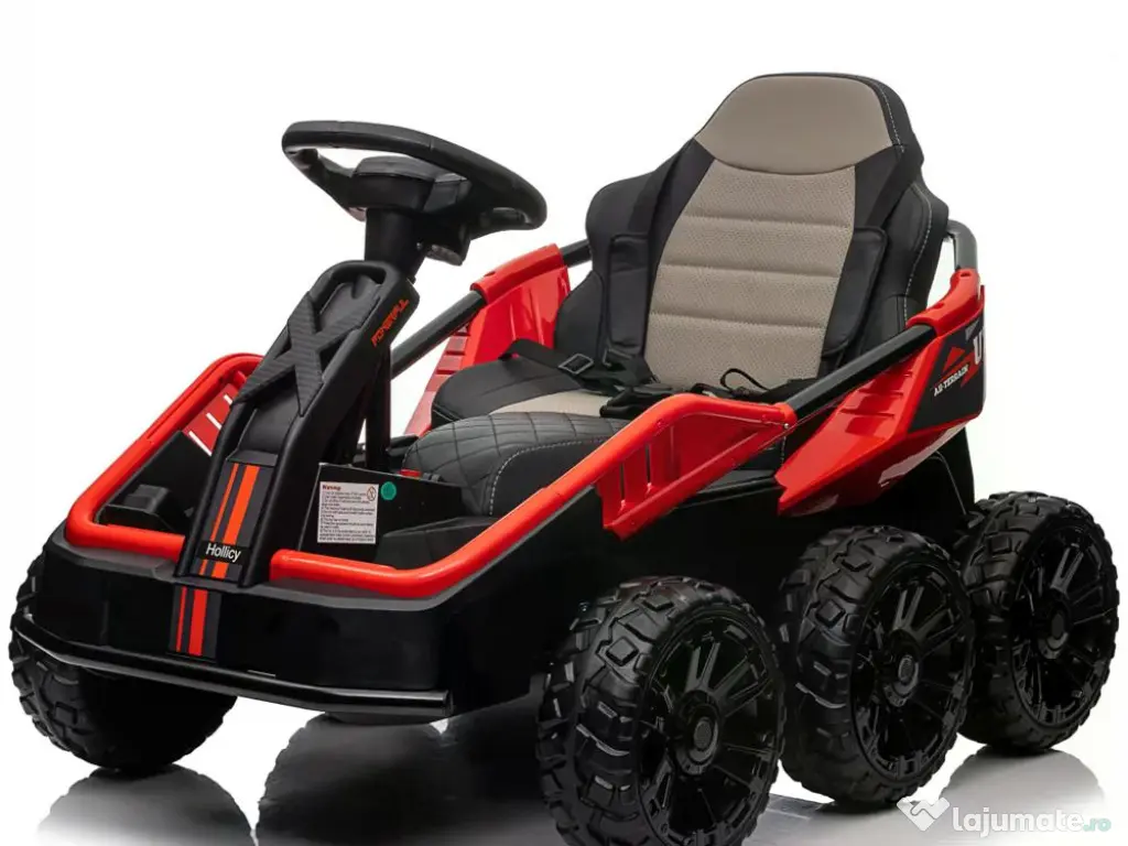 UTV electric pentru 2 copii Kinderauto BJSX2319 6x6 300W 24V RED 