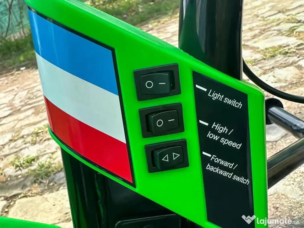 Tricicleta electrica cu functie Drift, Kinderauto BJSX2338, 2x 250W Green 