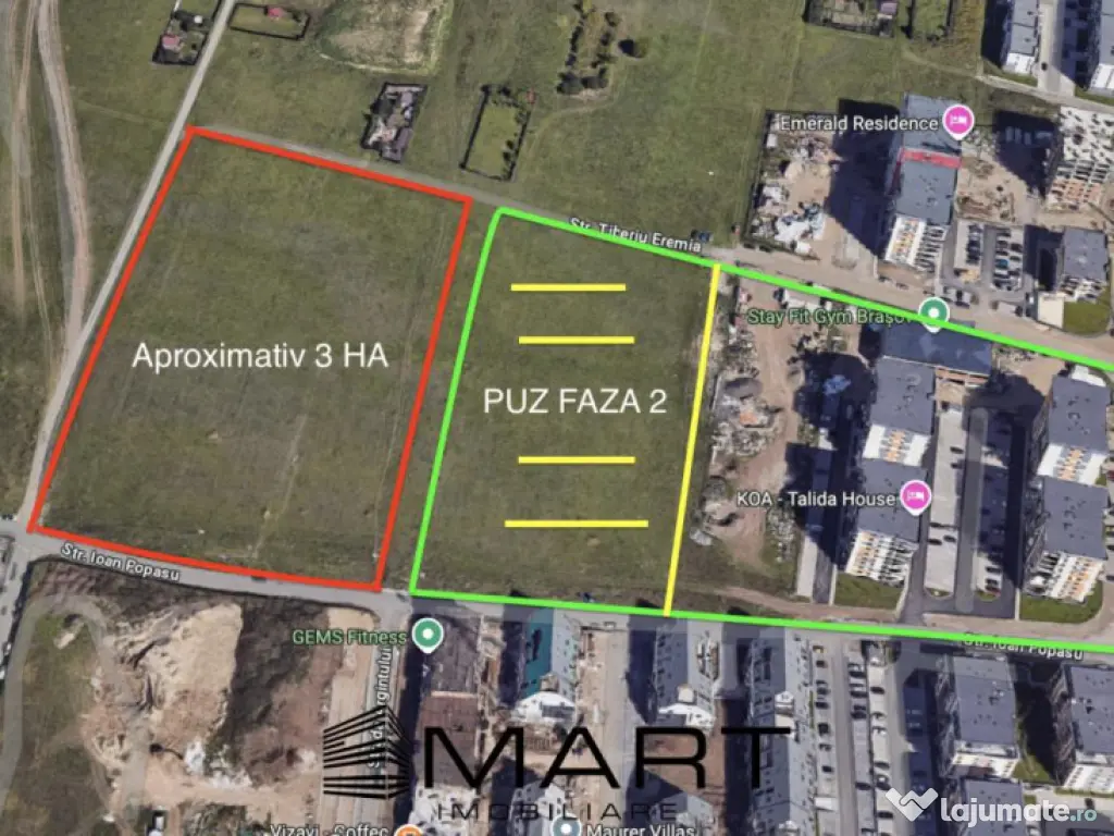 Teren intravilan 3HA Tractorul langa Grandis Residence 
