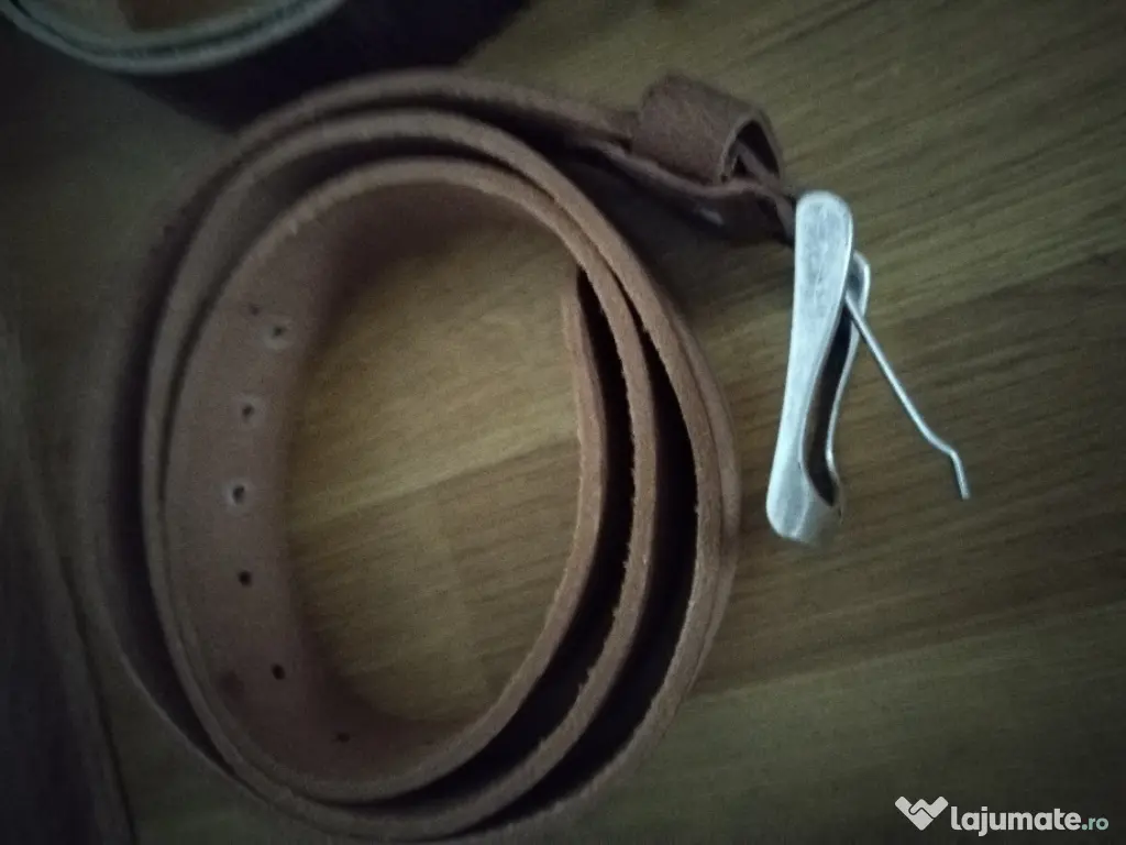 Curea piele cu catarama metalica 110 cm 