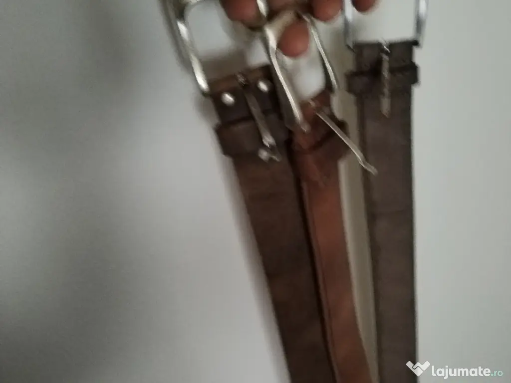 Curea piele cu catarama metalica 110 cm 