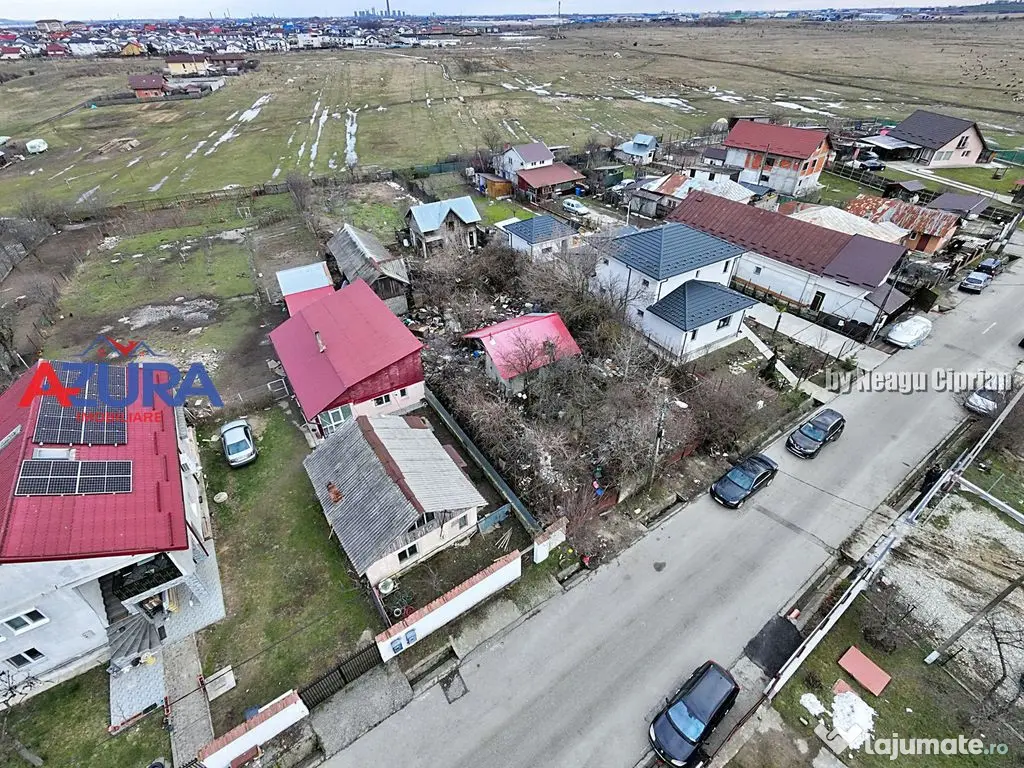 Teren 1053 mp cu deschidere 18 m – Războieni, str. Tur...