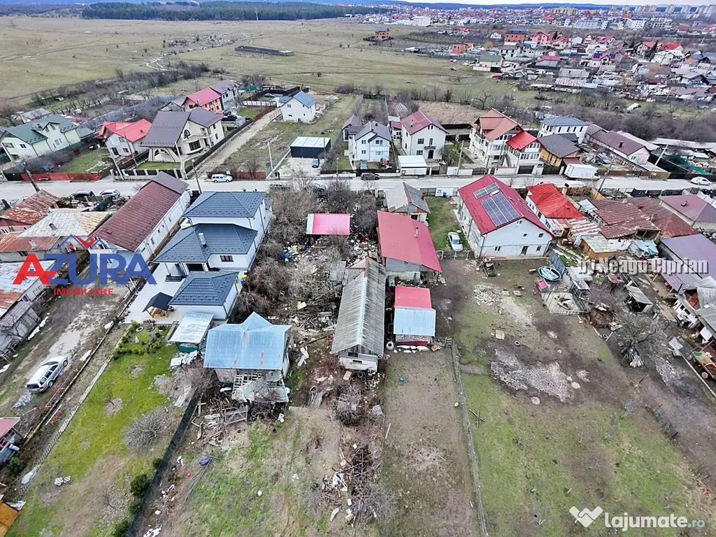 Teren 1053 mp cu deschidere 18 m – Războieni, str. Tur...