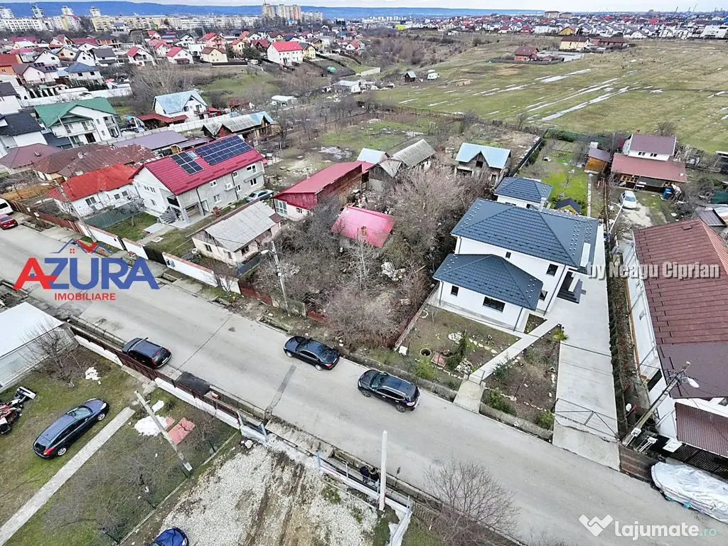 Teren 1053 mp cu deschidere 18 m – Războieni, str. Tur...