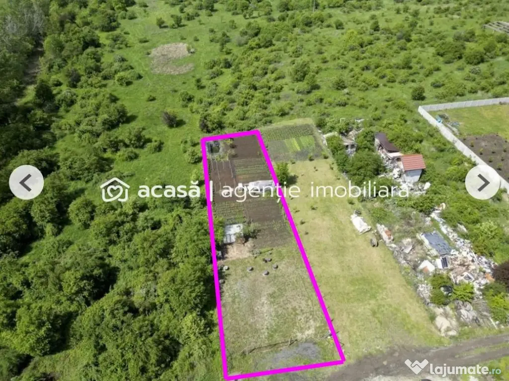 Teren 906 mp Arad, preț sub localitățile limitrofe.