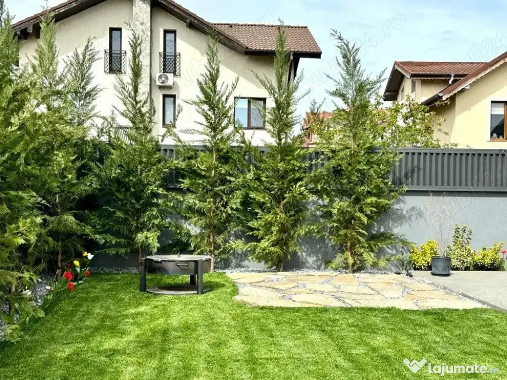 Vilă stil mediteranean mob-util ca in foto+curte+2terase... 