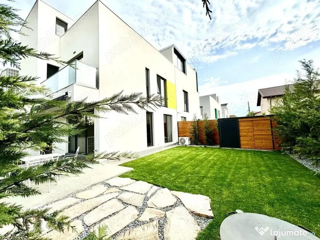 Vilă stil mediteranean mob-util ca in foto+curte+2terase... 