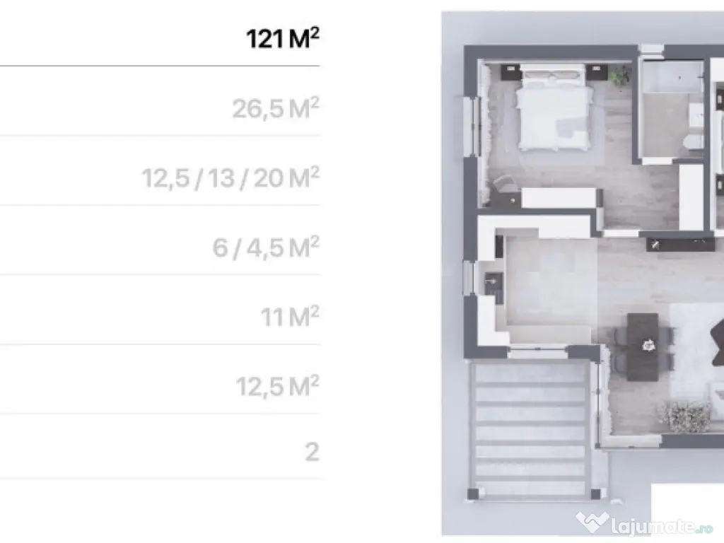 Casa complex -Corbeanca-Tamasi- 4 camere - 2 bai - 121mp - 4 