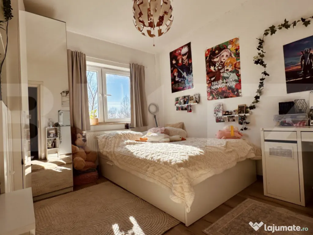 Apartament 3 camere, centrala gaz, terasa 13mp 