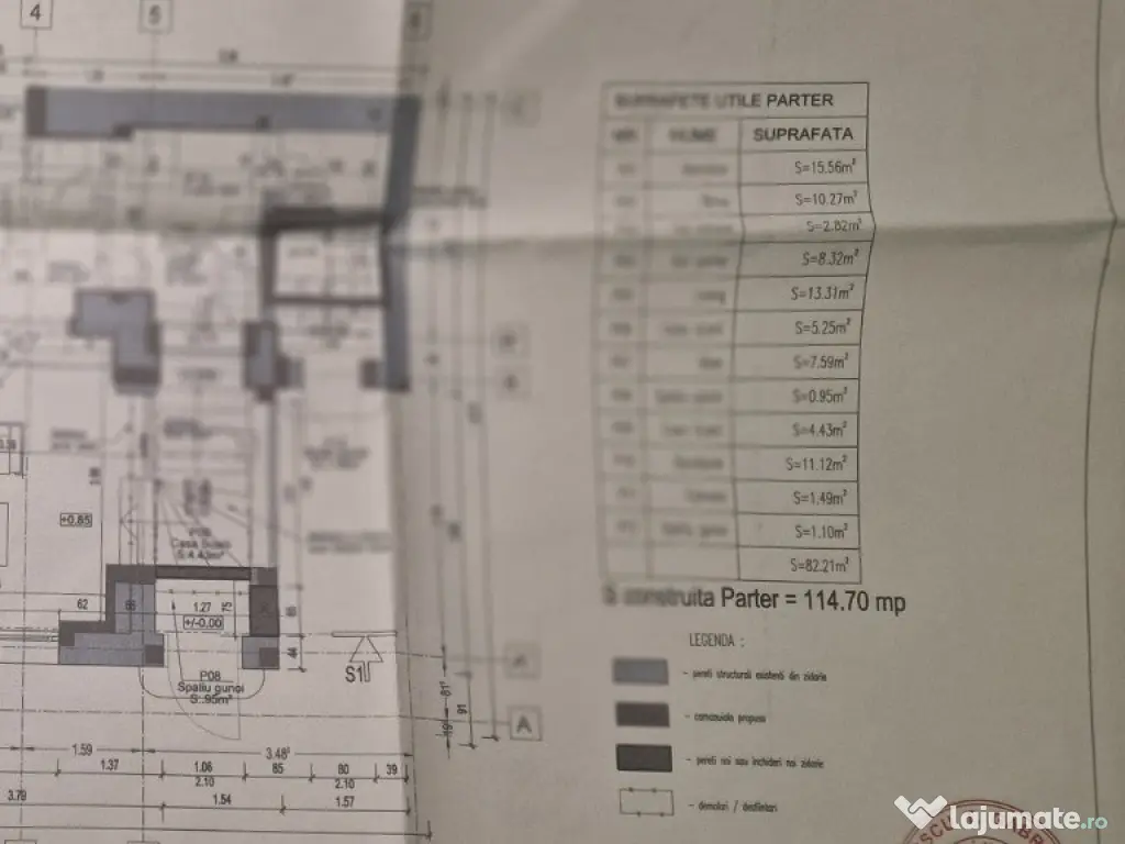 Inchiriere Duplex 5 camere ( Parter + Demisol ) in vila Piata Romana