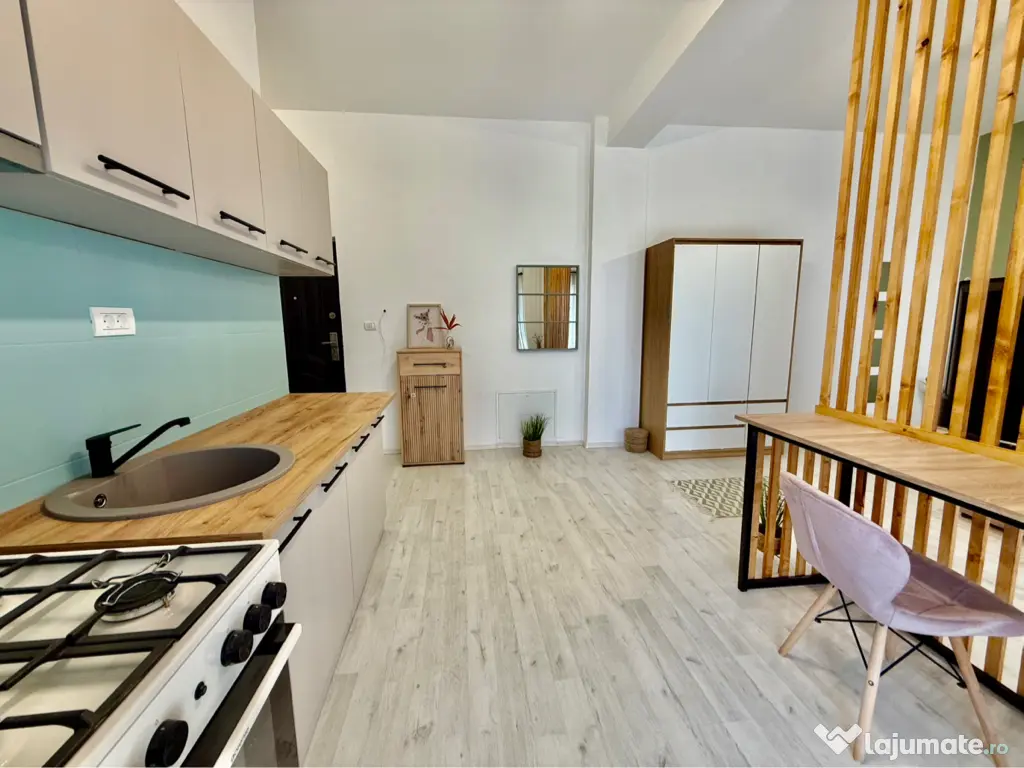 Apartament 1 cameră, mobilat nou, lângă Spitalul Județean 