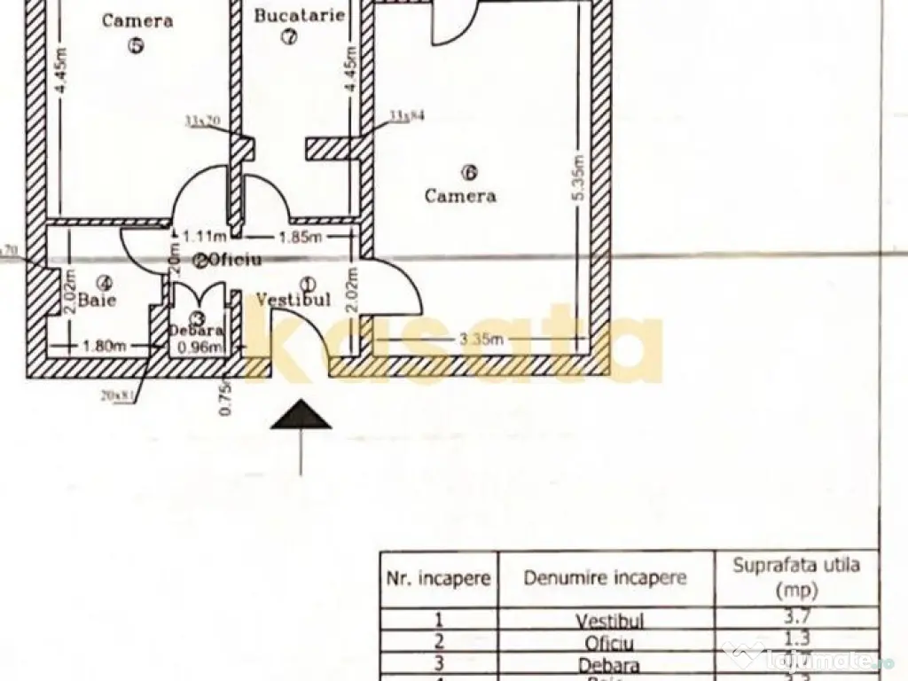 Apartament 2 camere de închiriat | Pajura | Aproape de m... 