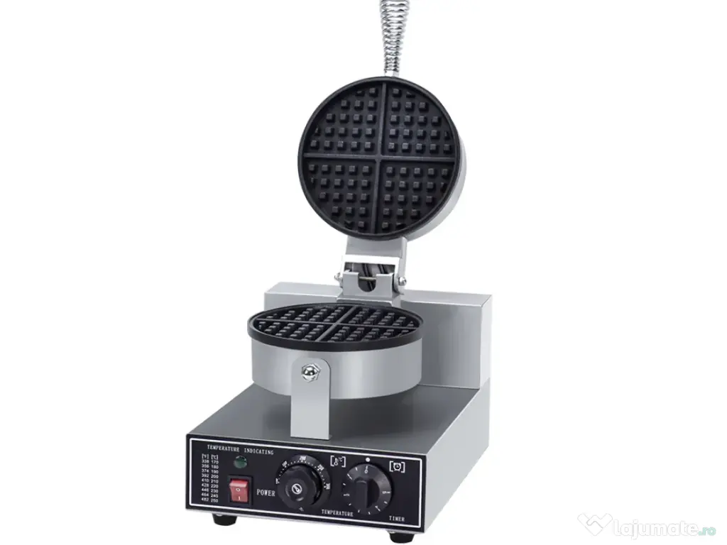 Aparat profesional pentru vafe belgiene rotunde 