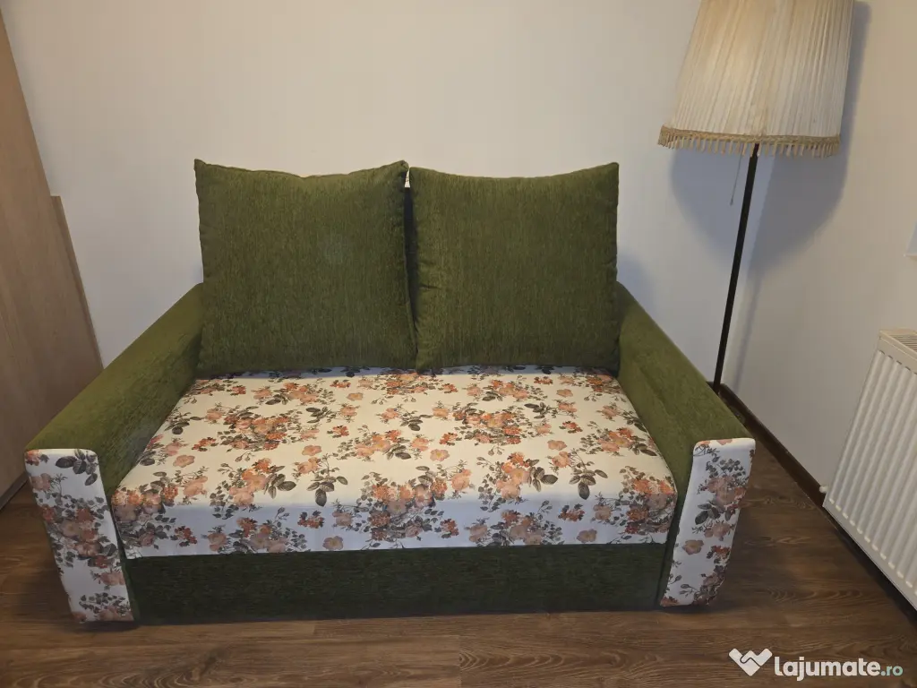 Canapea extensibila 190x140 cm cu spatiu de depozitare 