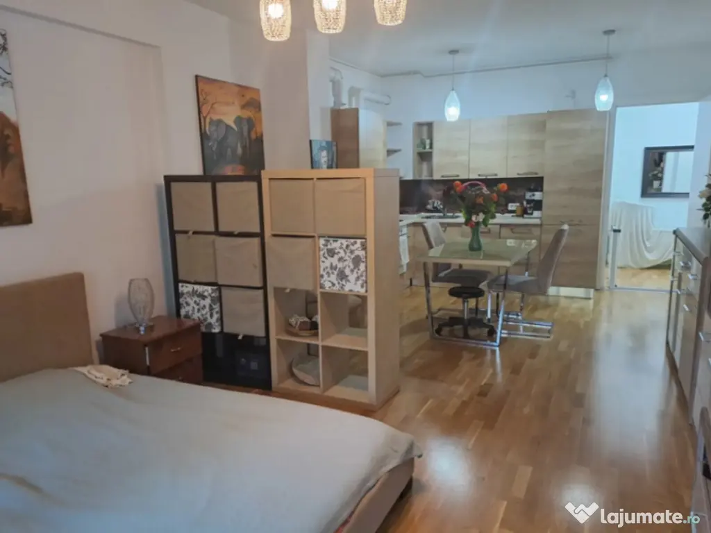 Garsoniera 52mp, centrala proprie + loc parcare, Baneasa/Gra 