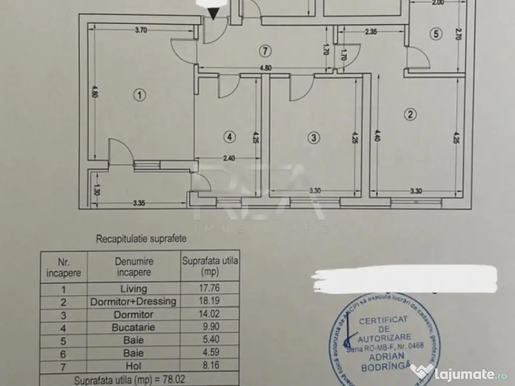 3 Camere + 2 Locuri de Parcare 21 Residence 