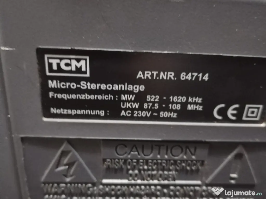 Combina audio TCM stereo 