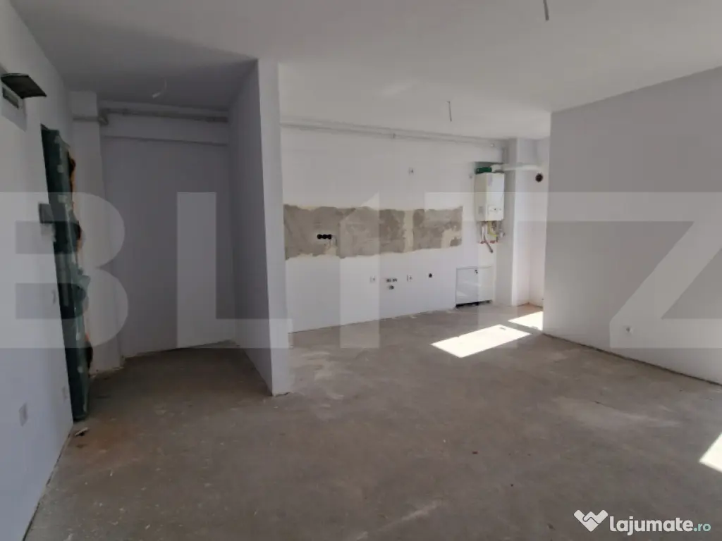 Apartament cu 2 camere, semifinisat, parcare subterana, zona