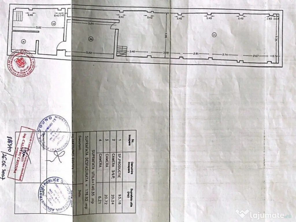 Centrul Istoric Imobil 1.000 mp utili S+P+2 Trafic intens 